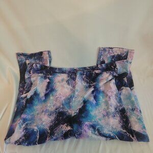 Torrid Swim Capris with water pattern various and pockets 4x plus